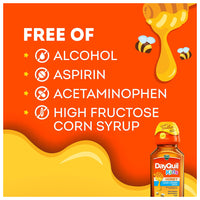 Vicks Kids Dayquil Honey Cold and Cough Liquid Medicine, 8 Oz