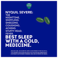 Vicks Nyquil Severe Cold and Flu Medicine Supplement Tablets, 26 Ea