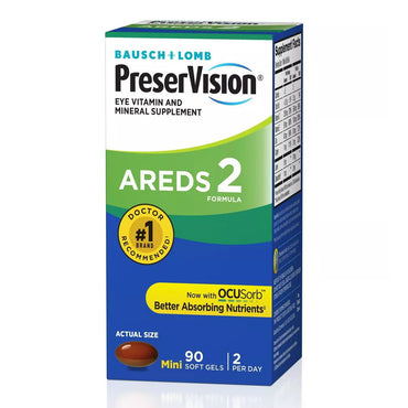PreserVision Areds 2 Vitamin and Mineral Supplement Soft Gels, 90 Ea