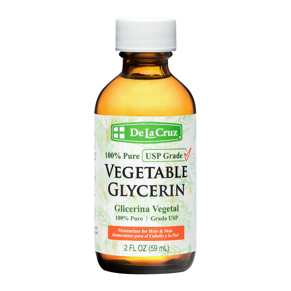 De La Cruz Glycerin Oil For Hair and Skin, 2 Oz