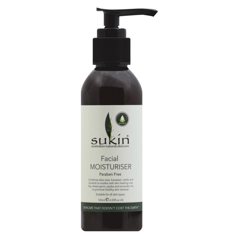 Sukin Facial Moisturiser for Hydrating Soothing and Softening All Skin Types 4.23Oz (125ml)