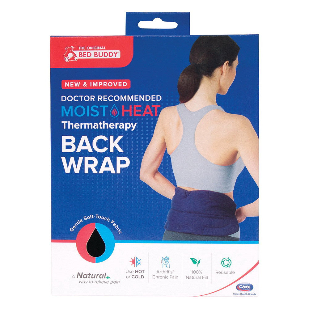 Carex Bed Buddy Moist Heat Back Wrap, 1 Ea