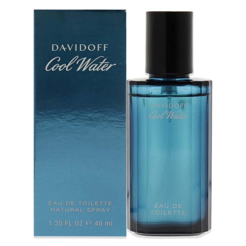 Davidoff Cool Water Eau De Toilette Natural Spray for Men 1.35Oz (40ml)