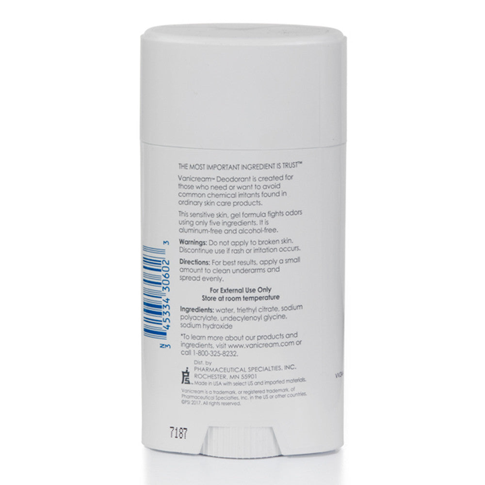 Vanicream Deodorant Gel For Sensitive Skin, Aluminum Free, 2 Oz