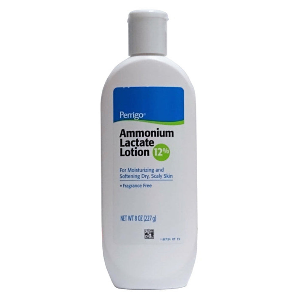 Perrigo Pharmaceuticals Ammonium Lactate Lotion 12 Percent for Moisturizing and Softening Dry Scaly Skin Fragrance Free 8Oz (227g)