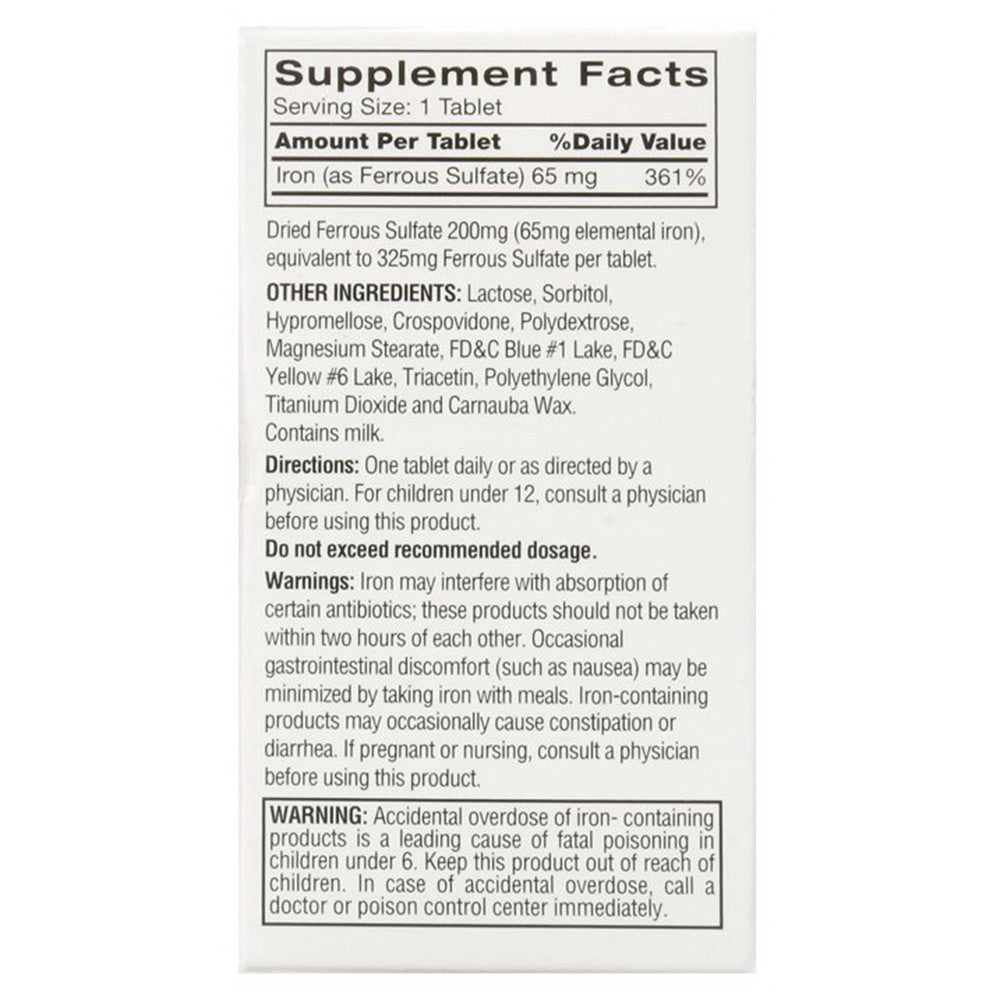Feosol Ferrous Sulfate High Potency Iron Tablets, Original, 120 Ea