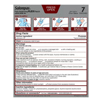 Salonpas Lidocaine 4% Pain Relieving Flex Patch, 7 Ea