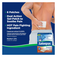 Salonpas Arthritis Pain Relieving Hot Gel-Patch - 6 Ea