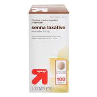 Senna-Time Generic for Senokot Natural Vegetable, Laxative Senna, 8.6 Mg Tablets, 100 Ea