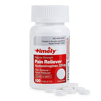 Timely by Time Cap Labs Regular Strength Pain Relief Tablet, 325 MG, 100 Ea