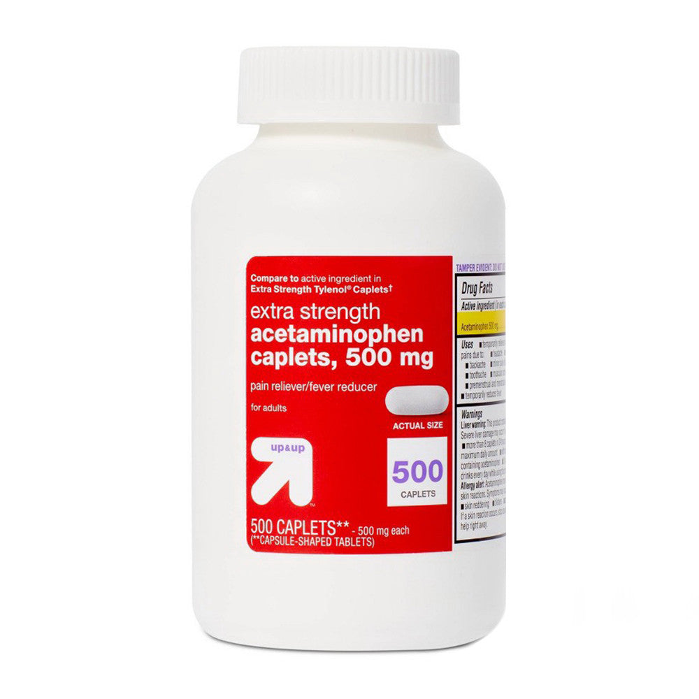 Time Cap Extra Strength Acetaminophen Caplets 500Mg, 500 Ea