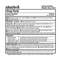 Zilactin Cold Sore Gel, Medicated Gel, 0.25 Oz