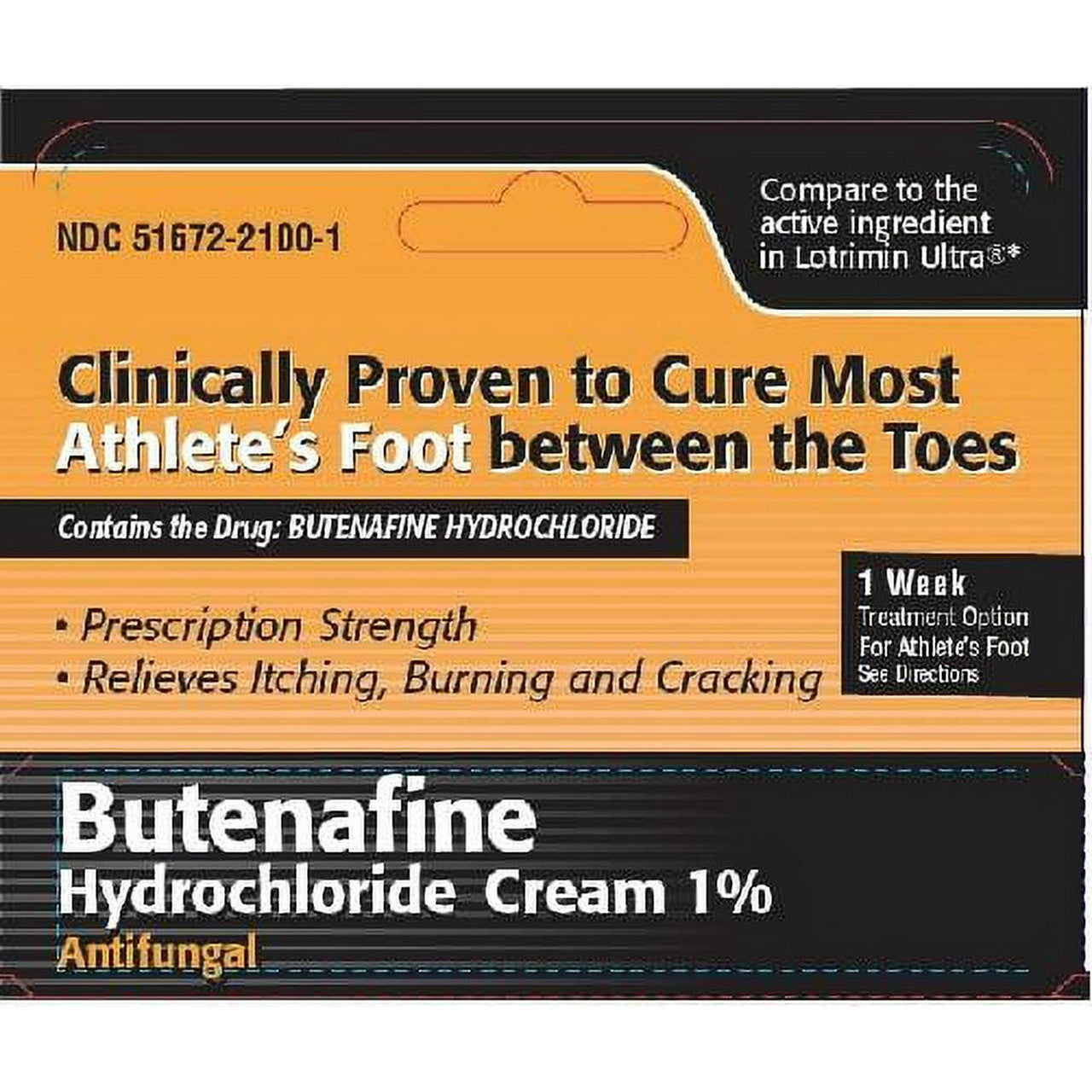Taro Butenafine Anti-fungal Hydrochloride 1% Athletes Foot Cream, 0.53 Oz