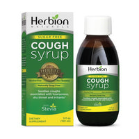 Herbion Naturals Sugar Free Cough Syrup with Stevia, 5 Oz