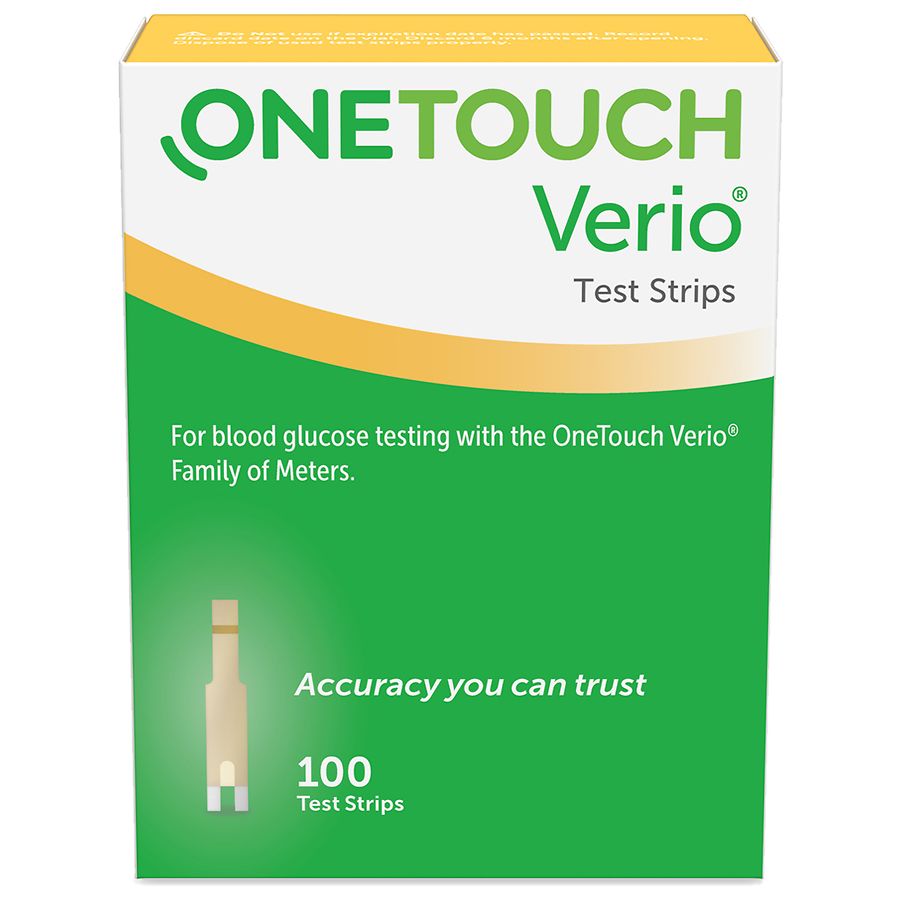 One Touch Verio Test Strips - 100 Ea