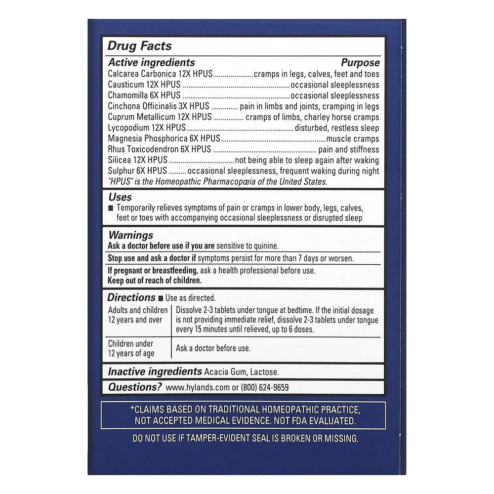 Hylands Leg Cramps PM Nighttime Cramp Relief Tablets, 50 ea