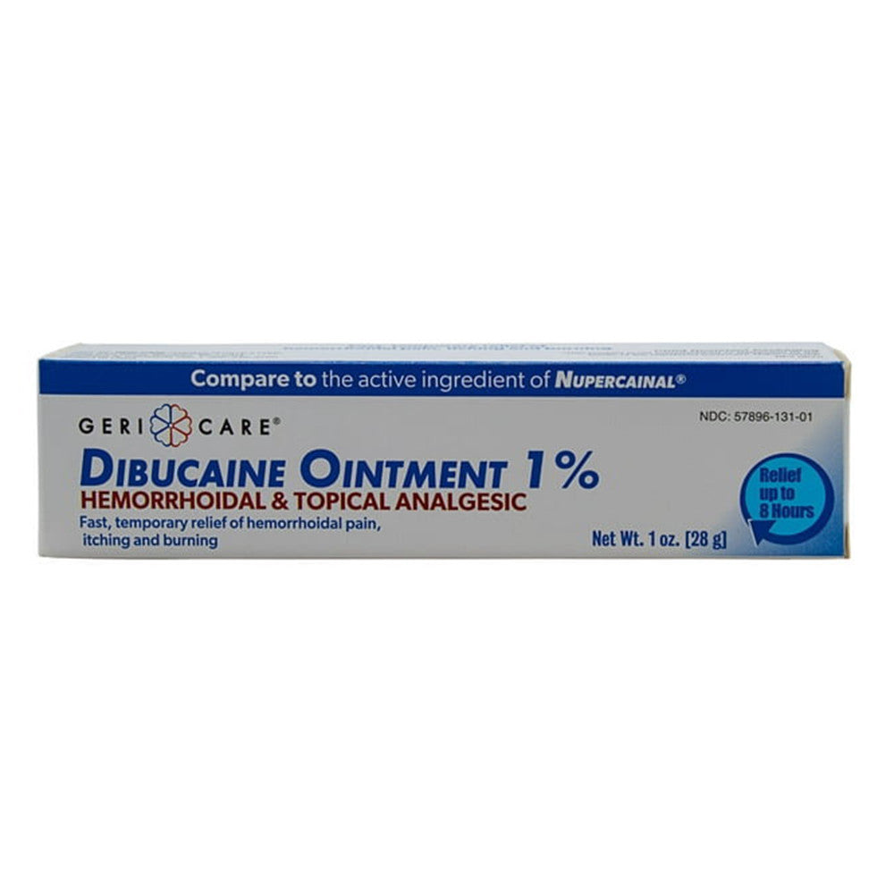 Geri Care Dibucaine Ointment 1% Hemorroidal And Topical Analgesic, 1 Oz