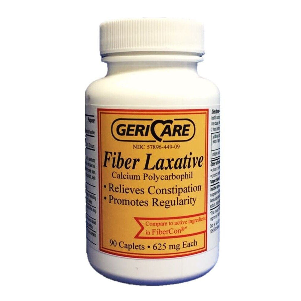 Gericare Fiber Laxative 625 Mg Caplets, 90 Ea