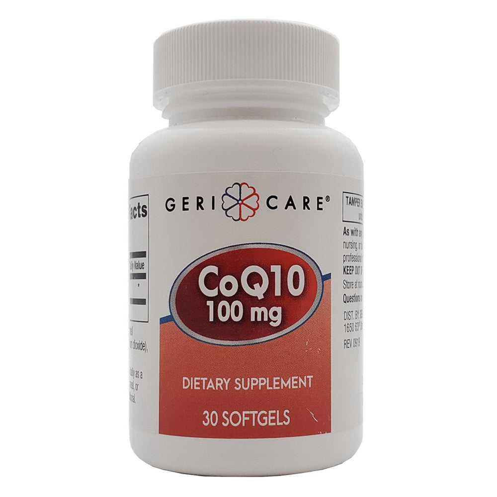 Geri Care CoQ10 100mg Strong Antioxidant Heart Support Softgels, 30 Ea