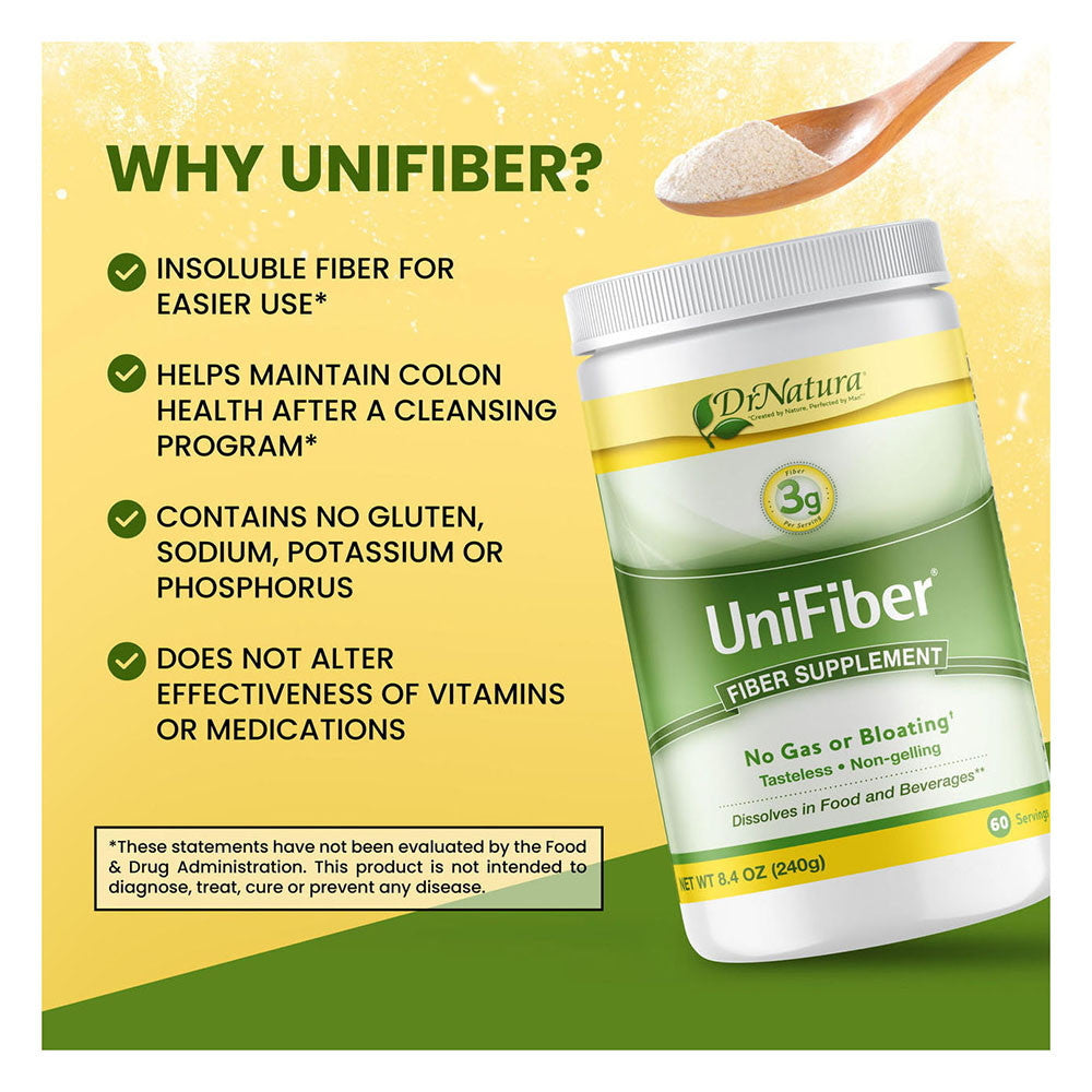 Dr. Natura Unifiber All Natural Fiber Supplement - 8.4 Oz