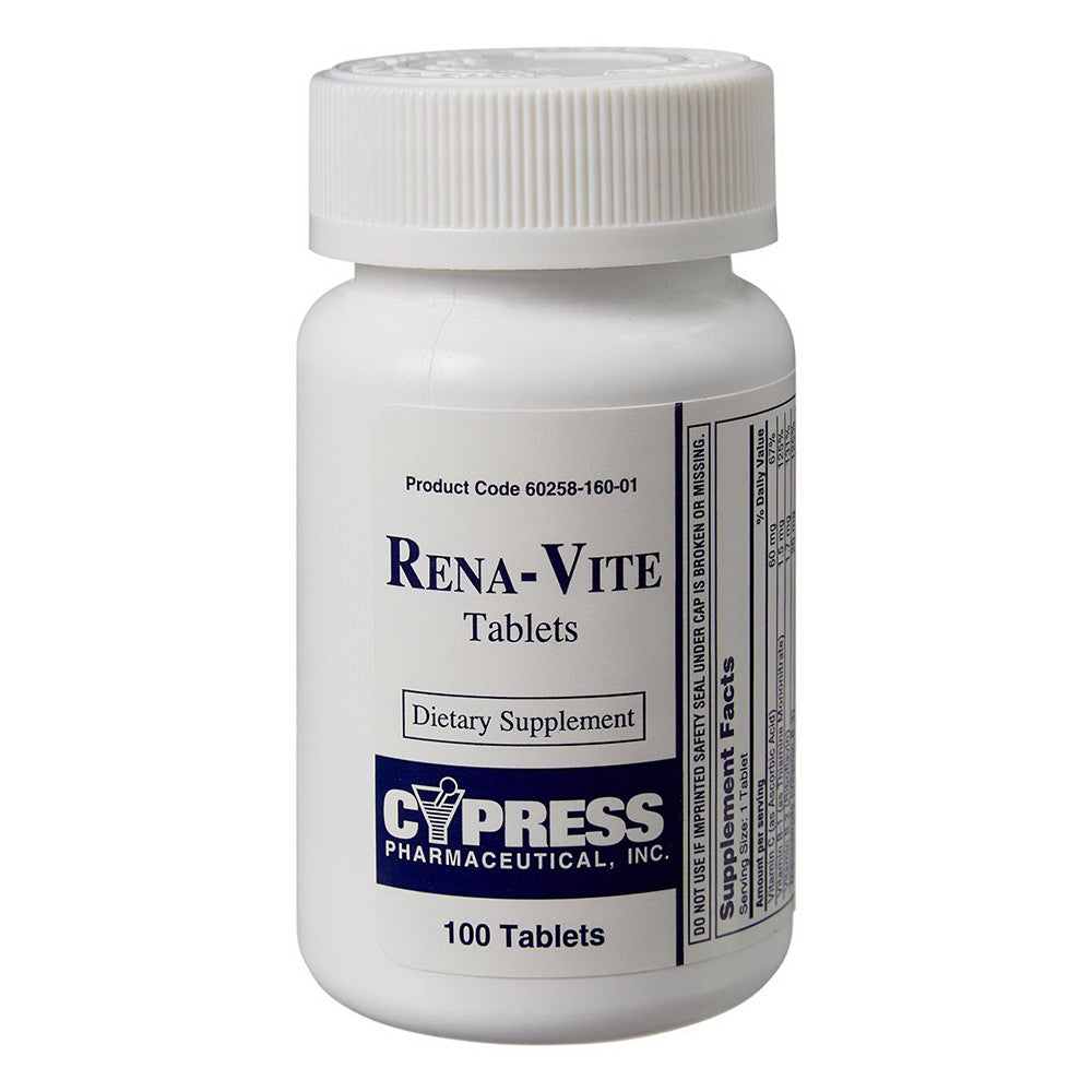 Cypress Rena Vite Rx Vitamin B Supplement Tablets, 100 Ea