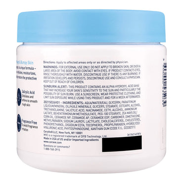 Cerave SA Cream for Rough and Bumpy Skin salicylic Acid, 16 Oz