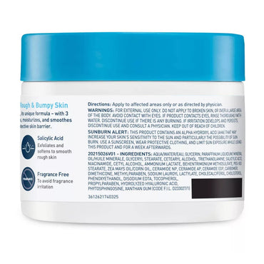 CeraVe Sa Moisturizer Cream For Rough and Bumpy Skin, 12 Oz