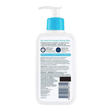 CeraVe SA Body Lotion For Rough and Bumpy Skin, Fragrance Free, 8 Oz