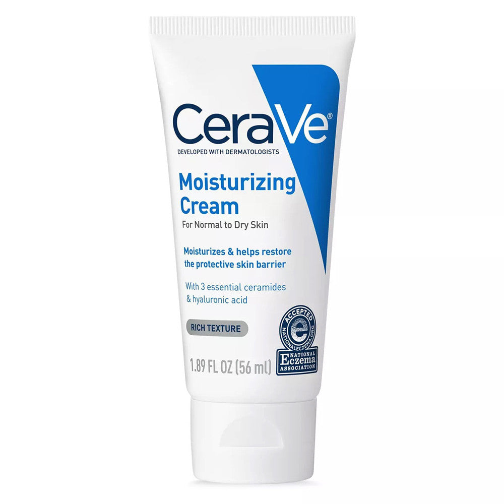 CeraVe Moisturizing Face and Body Cream for Normal to Dry Skin, 1.89 Oz