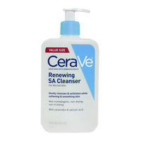 CeraVe Renewing SA Face Wash With Hyaluronic Acid, 16 Oz
