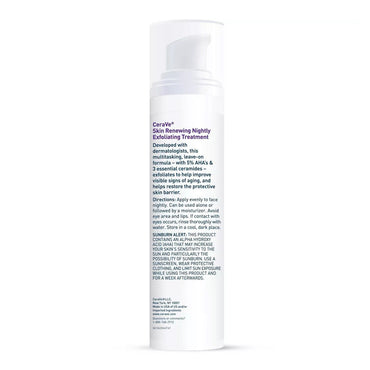 CeraVe Skin Renewing Nightly Exfoliating Treatment Serum With Glycolic Acid, 1 Oz