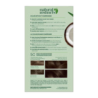 Clairol Natural Instincts Demi-Permanent Hair Color Cream, 5C Brass Free Medium Brown, 1 Ea