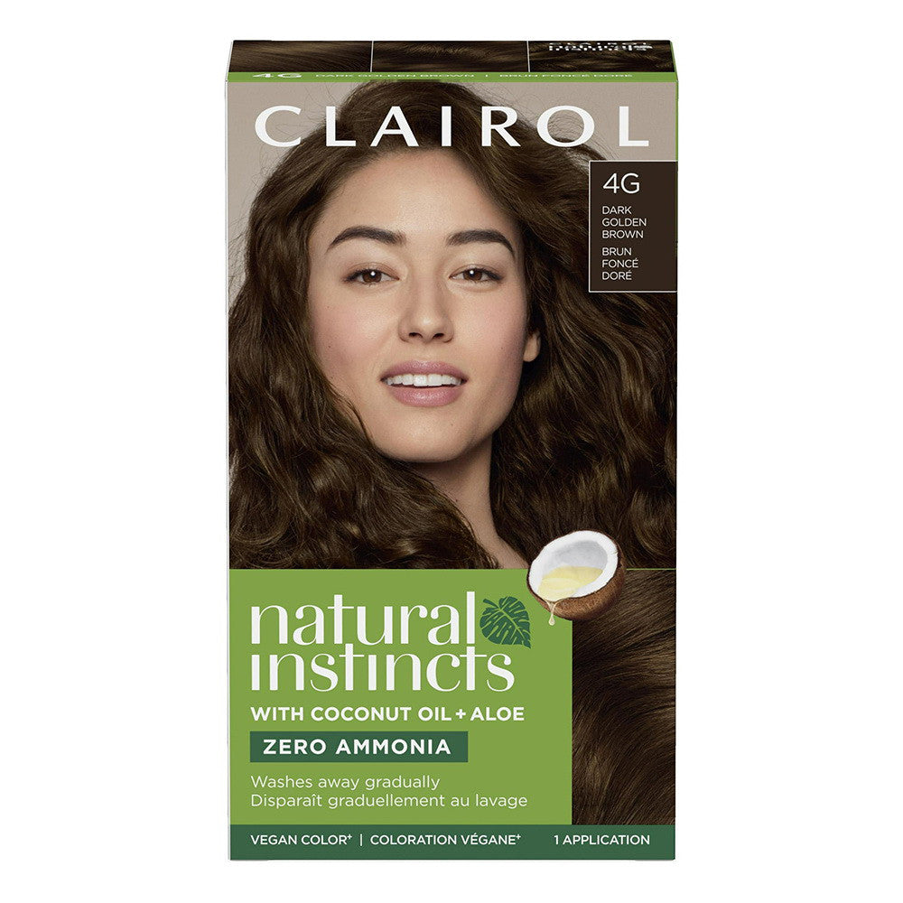 Clairol Natural Instincts Hair Color kit 30 Rosewood, Dark Auburn Brown, 1 Ea