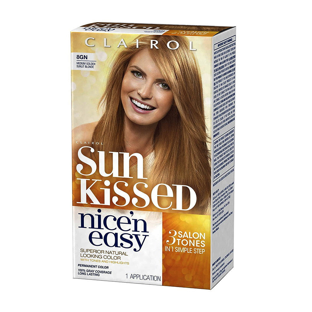 Clairol Nice N Easy Hair Color, 8GN Natural Medium Golden Neutral Blonde, 1 Kit
