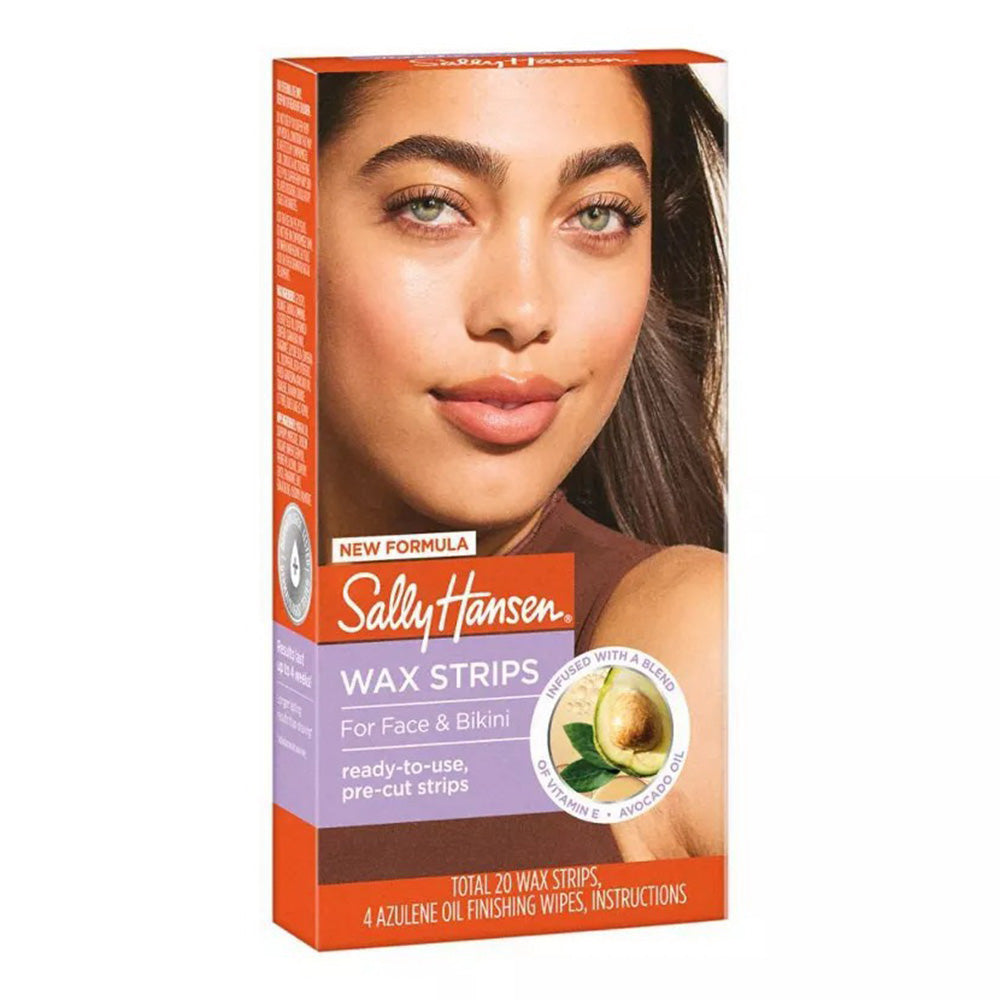 Sally Hansen Wax Ready to Use Strips for Face and Bikini 20Ea