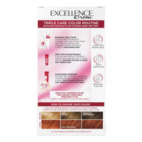 Loreal Excellence Triple Protection Hair Color Creme, 6R Light Auburn - 1 Ea