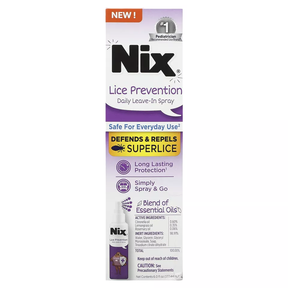 Nix Lice Prevention Daily Leave In Spray, 6 Oz