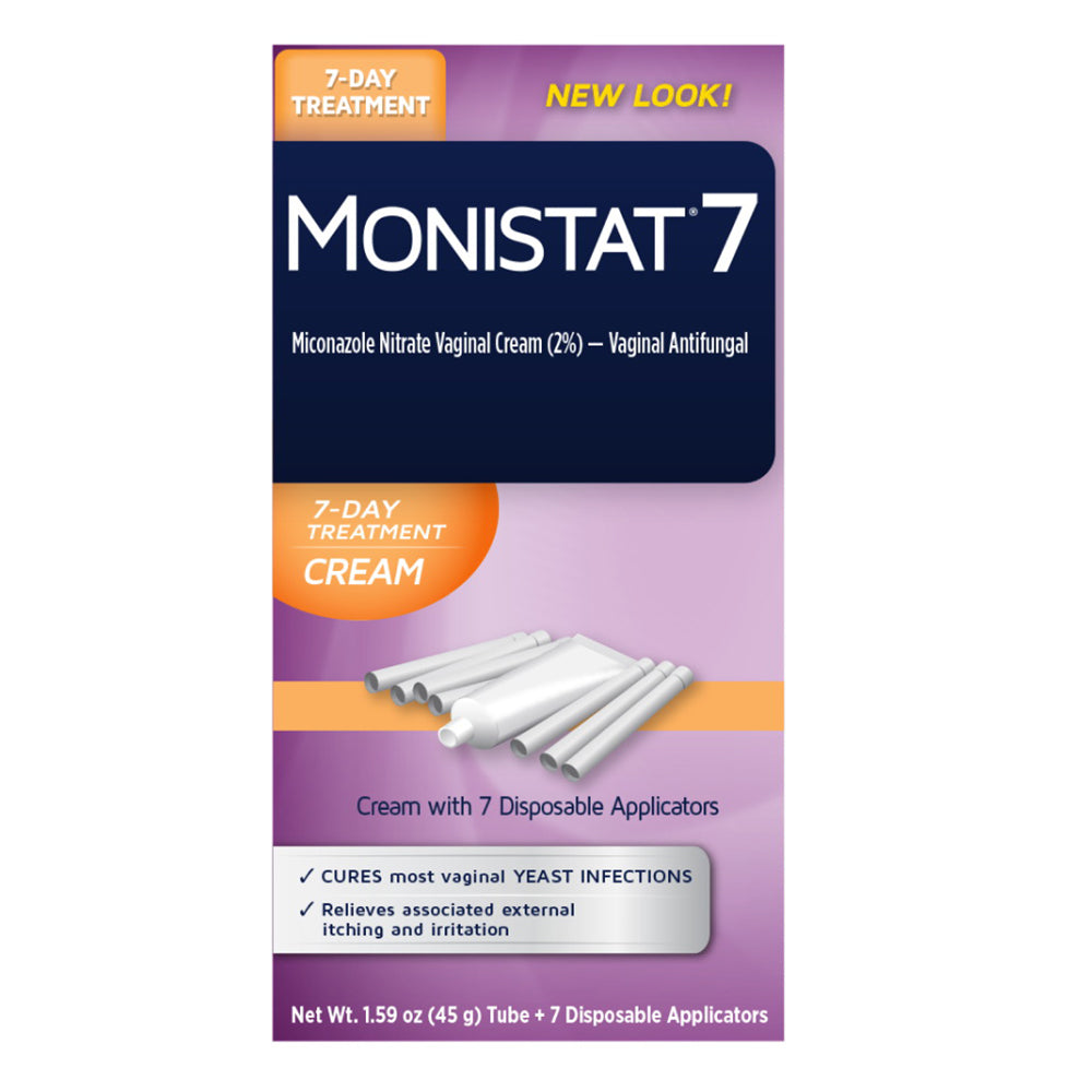 Monistat 7 Day Treatment Cream Cures Vaginal Yeast Infection Relieves Itching and Irritation 1 Ea