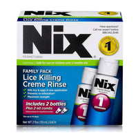 Nix Lice Killing Creme Rinse with 2 Nit Comb, Permethrin, 2 Ea, 2 Oz