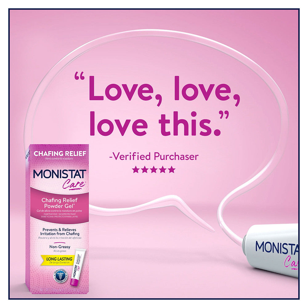 Monistat Complete Care Chafing Relief Powder Gel, 1.5 Oz