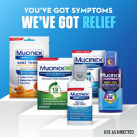 Mucinex Fast-Max Cold, Flu And Sore Throat Liquid For Ages 12 Plus - 6 Oz