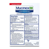 Mucinex Dm Expectorant Maximum Strength And Nasal Decongestant 1200 Mg Tablets, 14 Ea