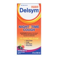 Delsym Nighttime Cough Maximum Strength Liquid, 6 Oz