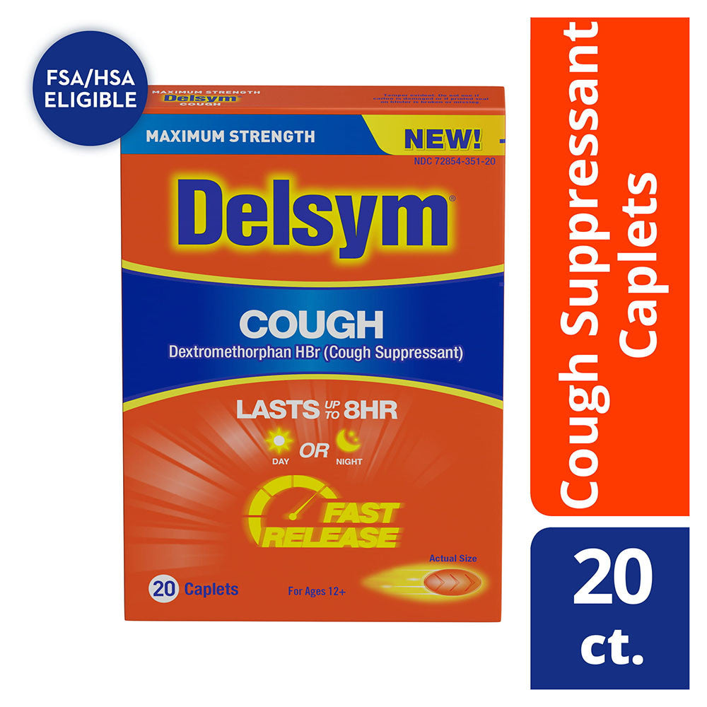 Delsym Cough Suppressant Maximum Strength, 20 Ea