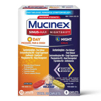 Mucinex Sinus Max Day And Night Caplets, 20 Ea