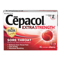 Cepacol Sore Throat Maximum Strength Lozenges Cherry, 16 Ea