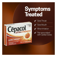 Cepacol Sore Throat Maximum Strength Numbing Lozenges With Honey Lemon, 16 Ea