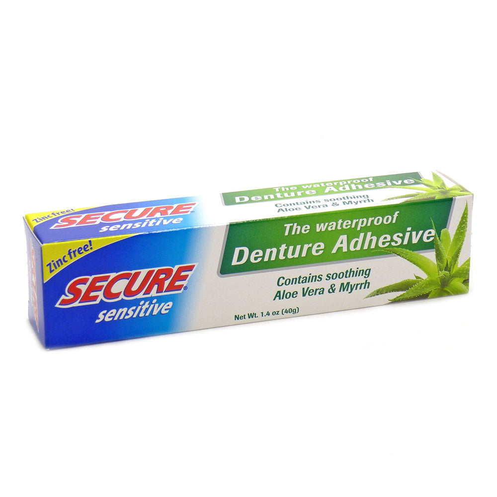 Bioforce A.Vogel Secure Sensitive Waterproof Denture Adhesive, Zinc Free, 1.4 Oz