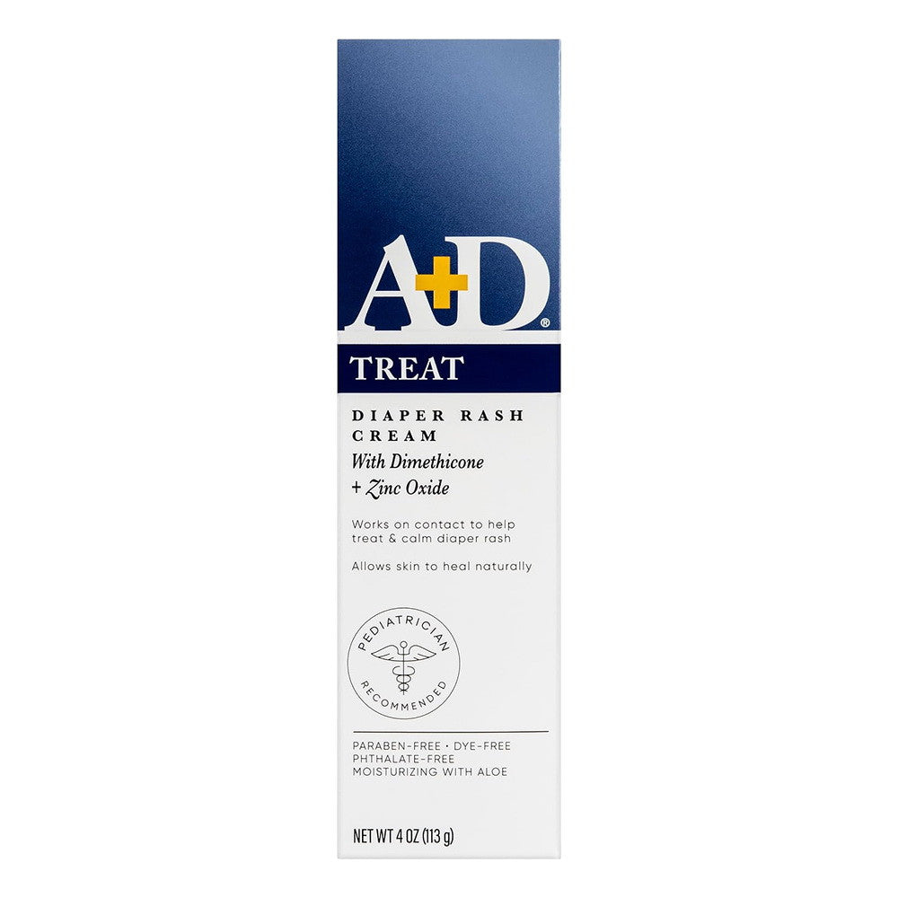 A And D Zinc Oxide Diaper Rash Cream for Irritated Skin, 4 Oz