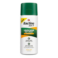 Bactine Max Pain Relief Dry Spray with Lidocaine, 4 Oz